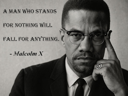 Motivational Quote Canvas Wall Art - Malcolm X