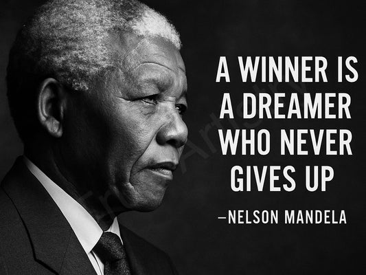 Power of Persistence – Nelson Mandela Poster
