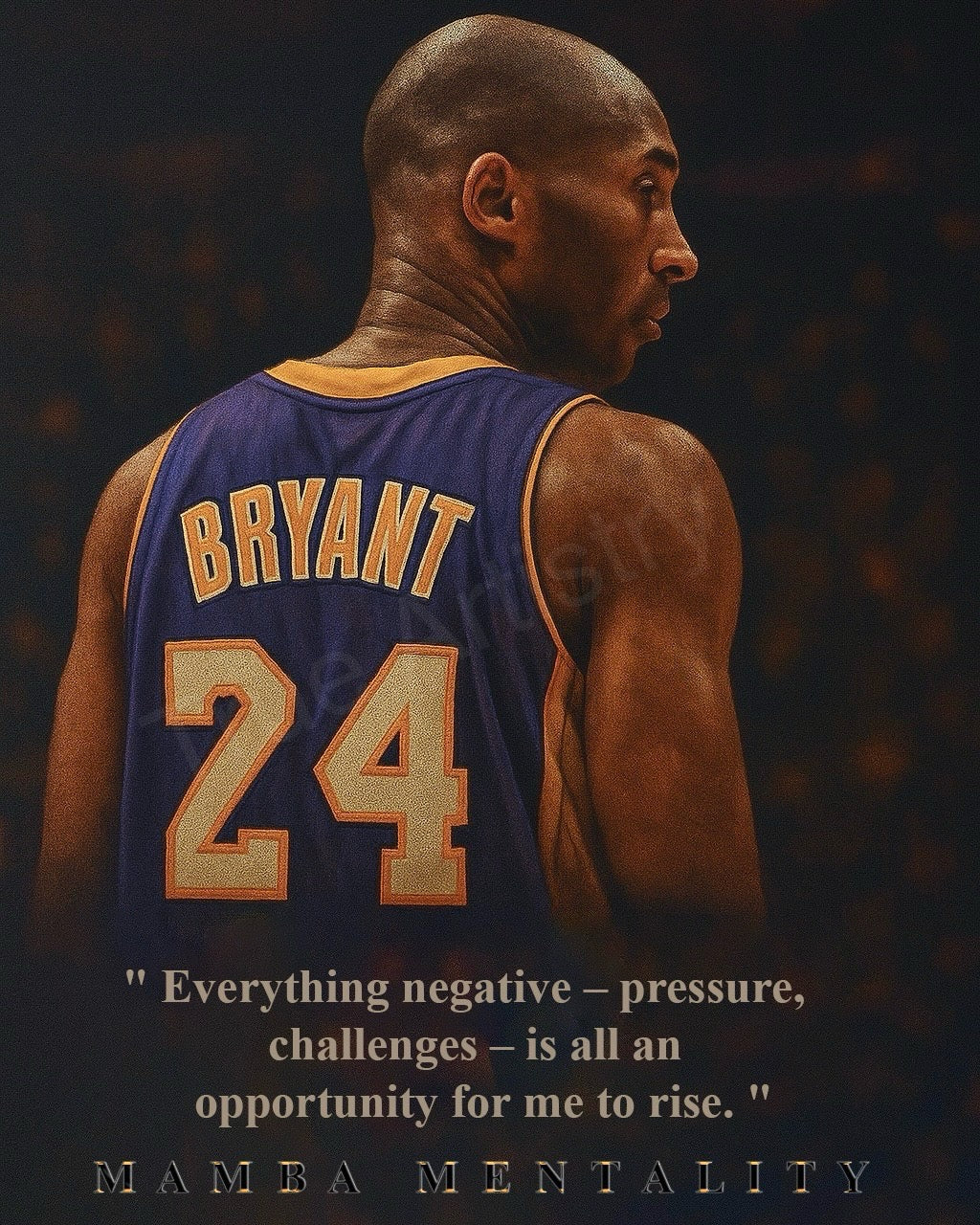 Mamba Mentality - Kobe Bryant Poster
