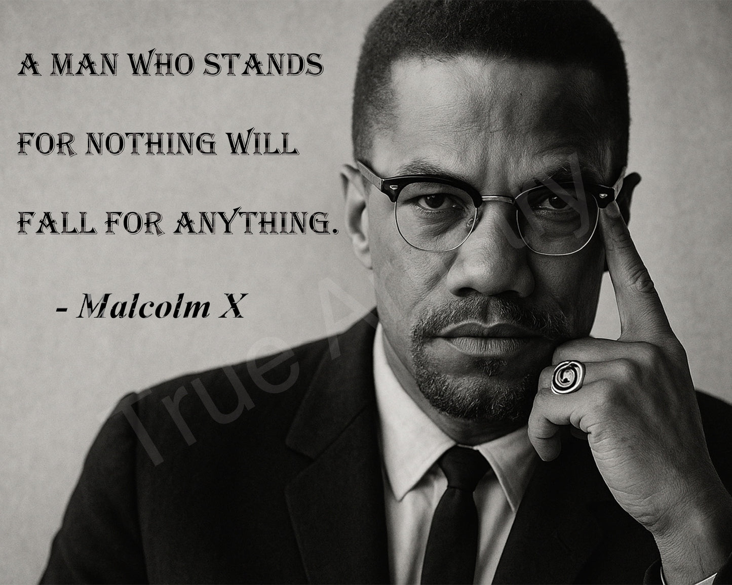 Motivational Quote Canvas Wall Art - Malcolm X