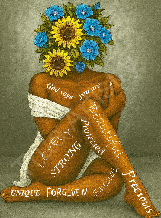 Blooming Soul of a Woman - Inspirational Wall Art