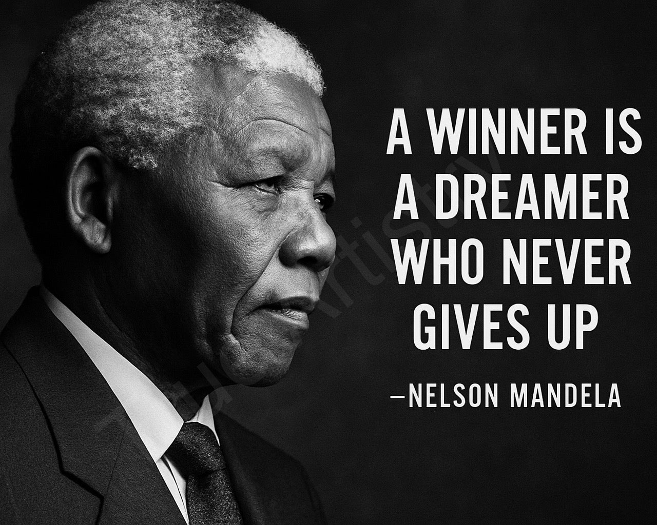 Power of Persistence – Nelson Mandela Poster