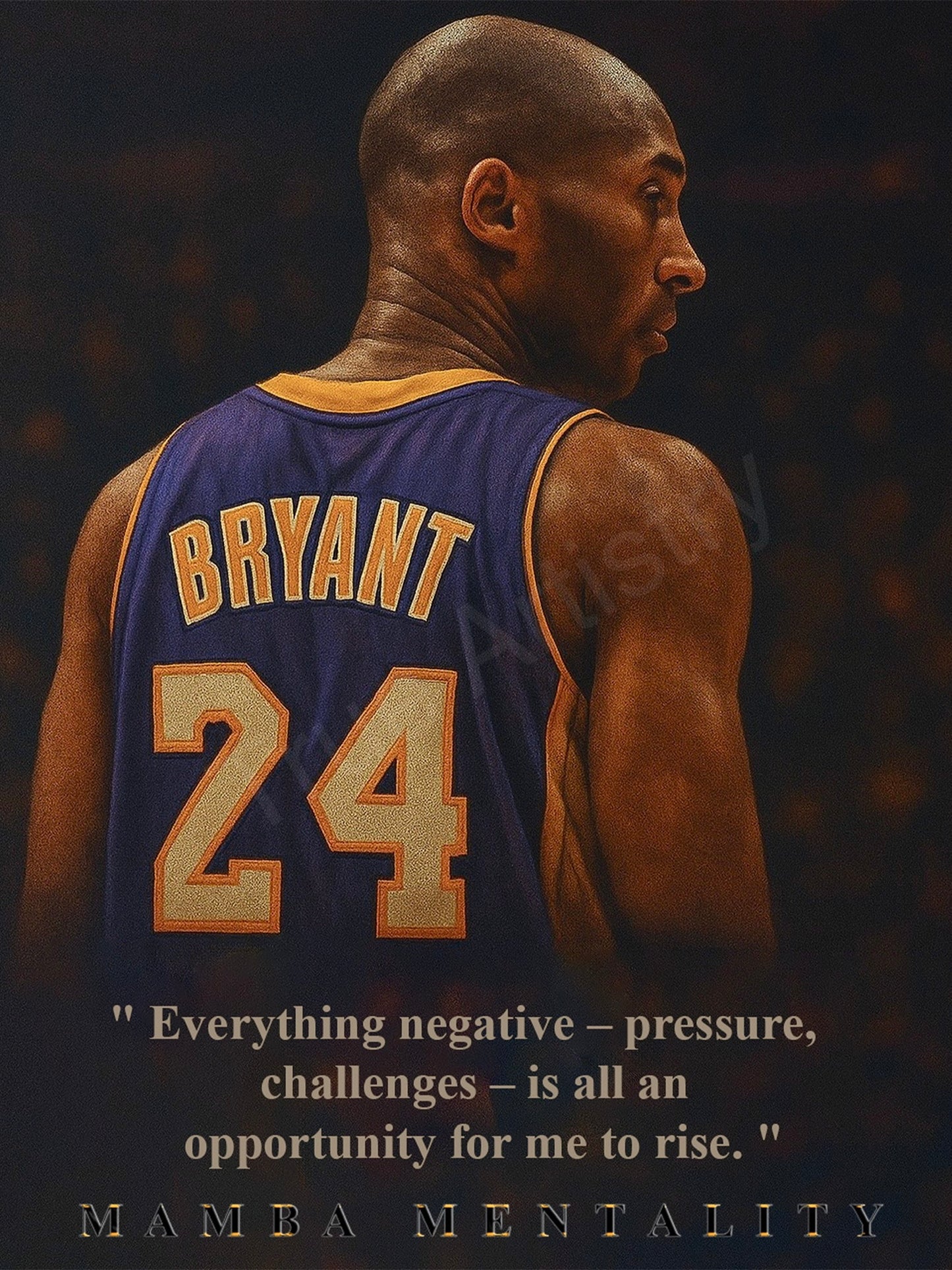 Mamba Mentality - Kobe Bryant Poster